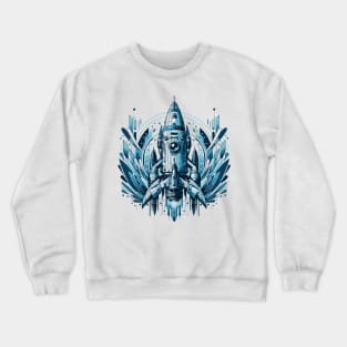 Abyss Explorer: Underwater Rocket Crewneck Sweatshirt